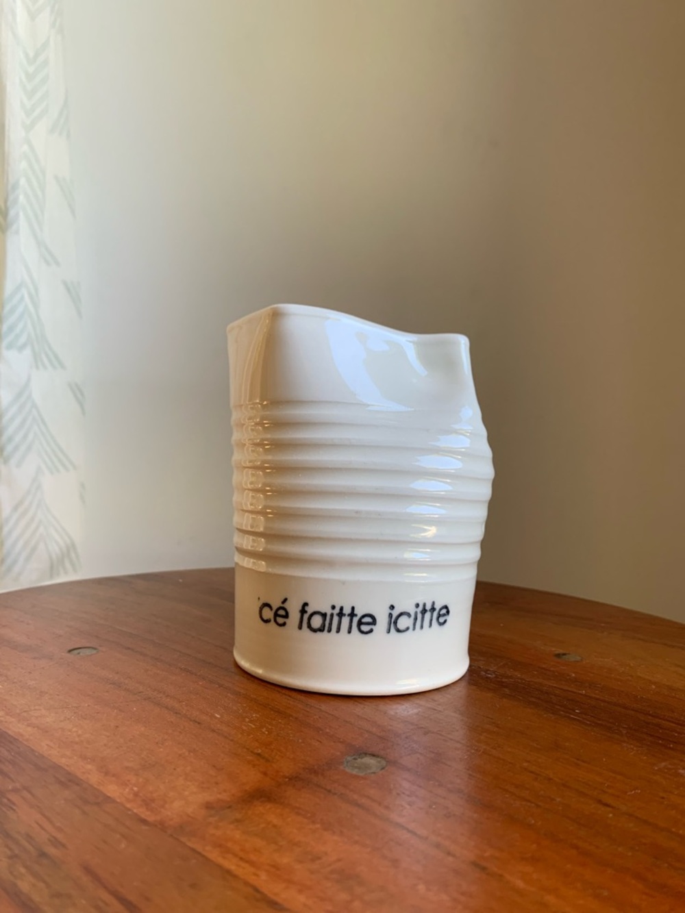 Hugo Didier White Ceramic Creamer Handmade